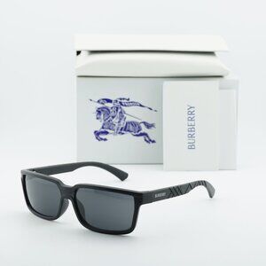 Burberry BE4495D 346487 Rectangle Men’s Sunglasses - Black